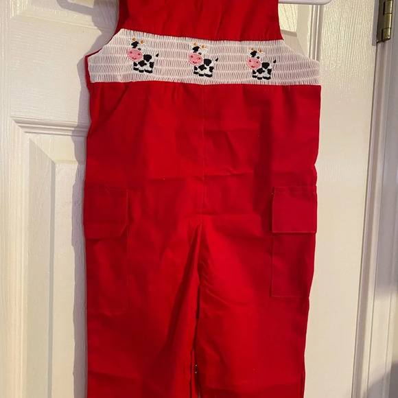 New Smocked Cow Longalls - Picture 3 of 8